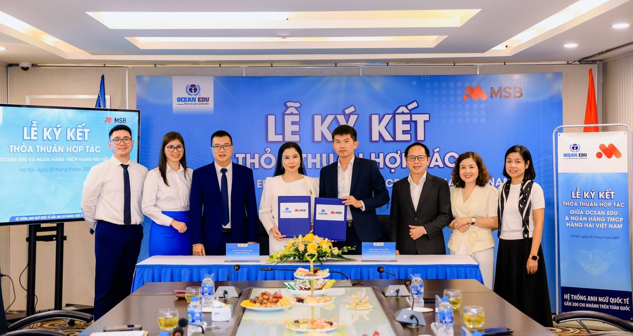 Ocean Edu ký kết hợp tác chiến lược với MSB: Học tiếng Anh quốc tế, tài chính một chạm