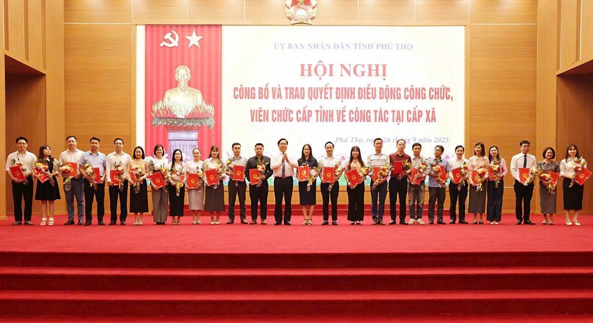 Phú Thọ: Điều động gần 300 công chức, viên chức cấp tỉnh về tăng cường cấp xã