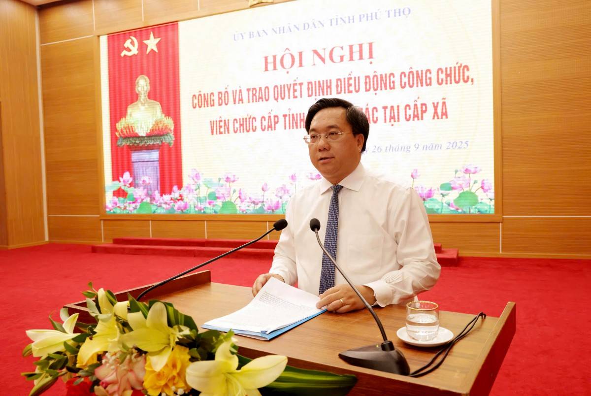 Phú Thọ: Điều động gần 200 công chức, viên chức cấp tỉnh về tăng cường cấp xã