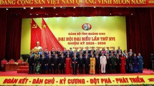 Ban Chấp hành Đảng bộ tỉnh Quảng Ninh khóa XVI ra mắt, đồng chí Vũ Đại Thắng tái đắc cử Bí thư Tỉnh ủy