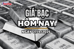 Giá bạc hôm nay 27/9/2025: Giá bạc giữ đà tăng mạnh