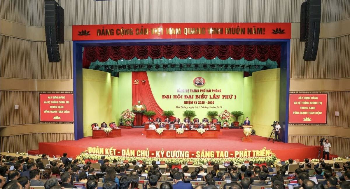 Hải Phòng: Long trọng khai mạc Đại hội Đại biểu Đảng bộ lần thứ I, khẳng định khát vọng vươn mình mạnh mẽ