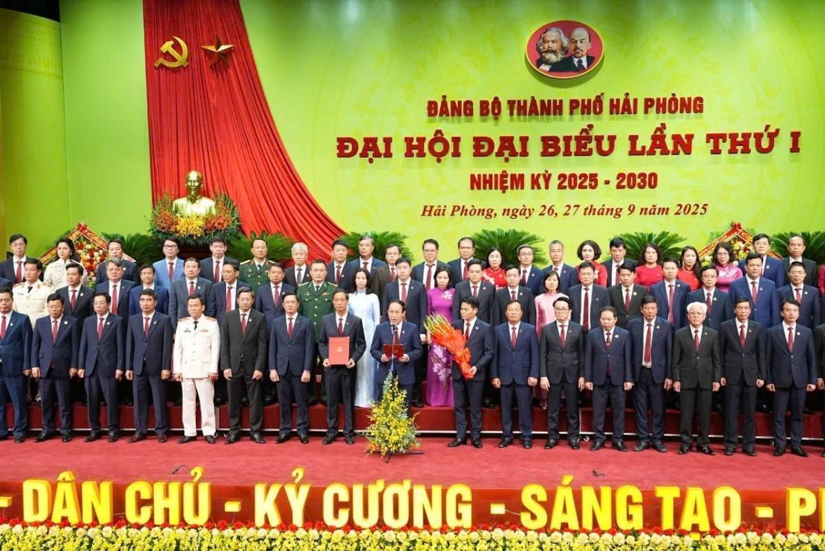 Công bố danh sách nhân sự Ban Chấp hành Đảng bộ Thành phố Hải Phòng nhiệm kỳ 2025 – 2030