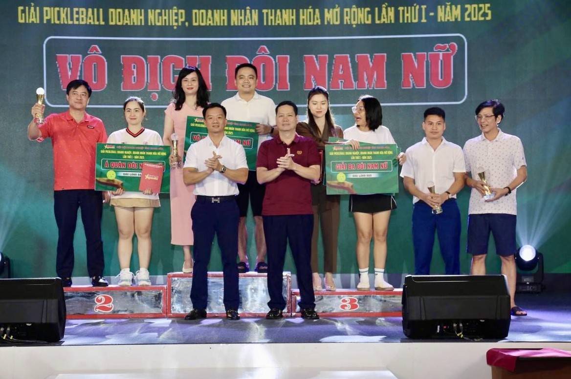 Gara Tổng kết và trao Giải Pickleball Doanh nghiệp, Doanh nhân Thanh Hóa mở rộng lần thứ I