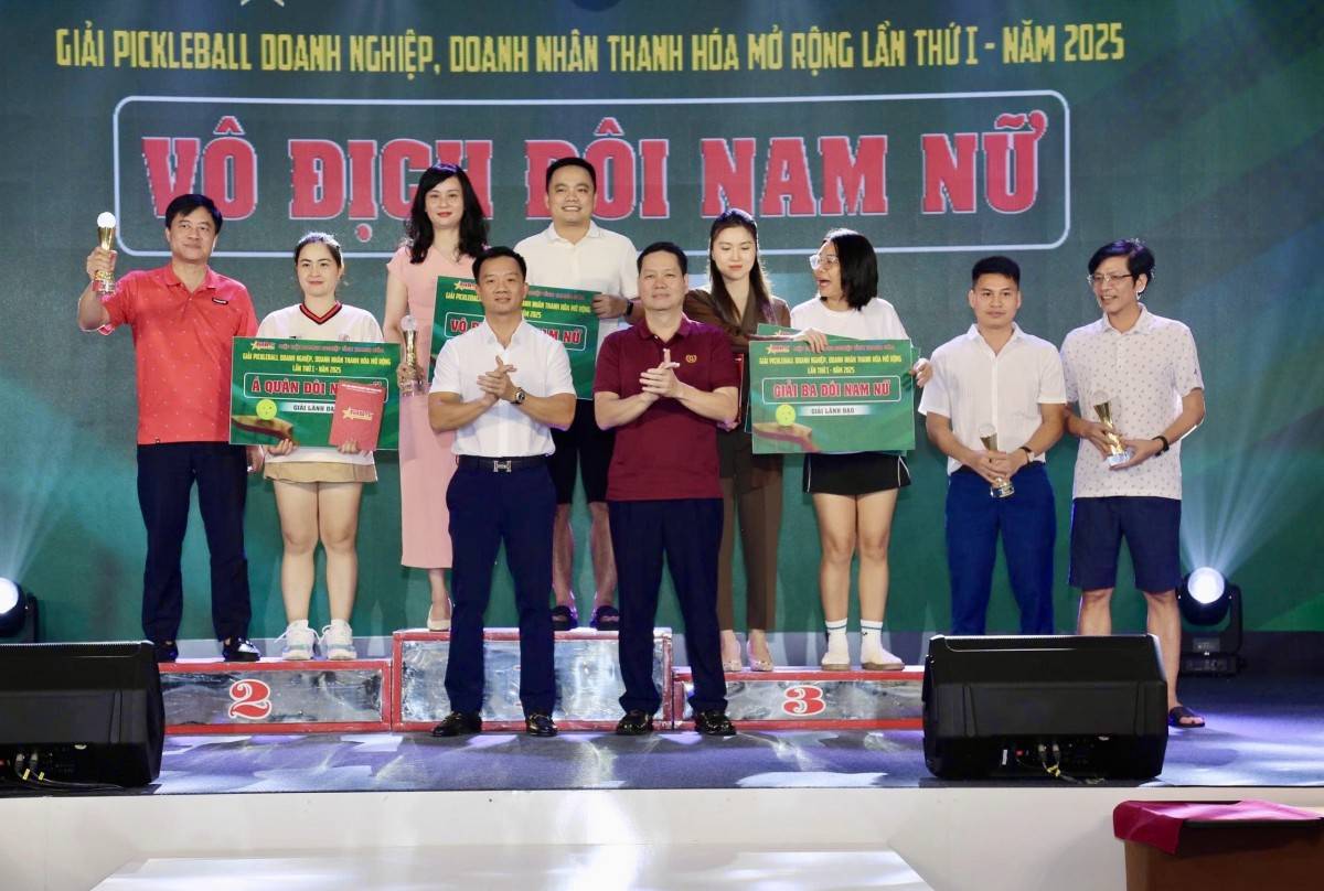 Gara Tổng kết và trao Giải Pickleball Doanh nghiệp, Doanh nhân Thanh Hóa mở rộng lần thứ I