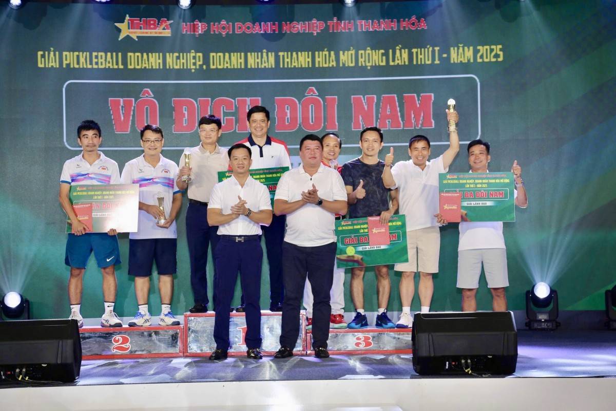 Gara Tổng kết và trao Giải Pickleball Doanh nghiệp, Doanh nhân Thanh Hóa mở rộng lần thứ I