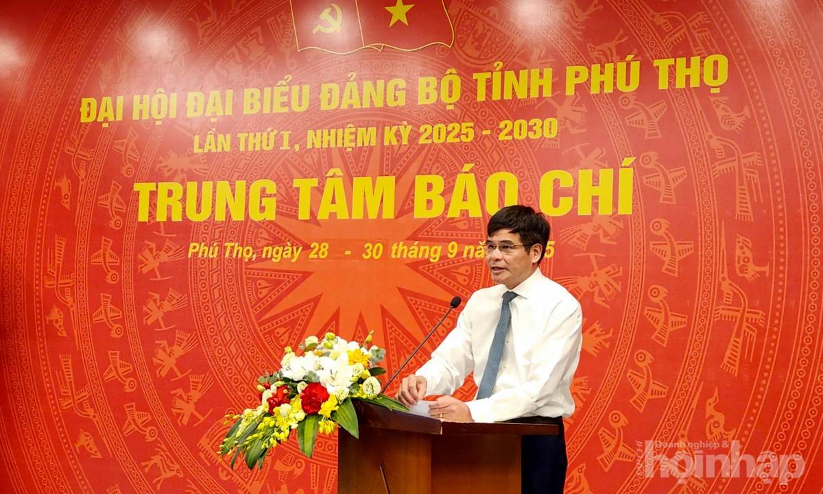 Khai trương Trung tâm Báo chí phục vụ Đại hội Đảng bộ tỉnh Phú Thọ