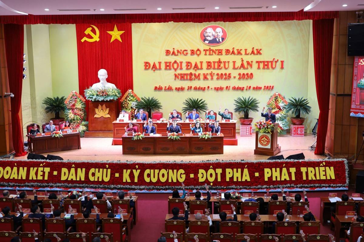 Các công tác chuẩn bị khai mạc Đại hội đã sẵn sàng. Ảnh T.H.