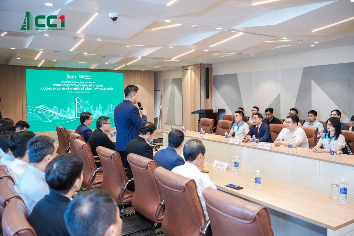 CC1 và Portcoast ký kết biên bản ghi nhớ hợp tác chiến lược về chuyển đổi số trong xây dựng