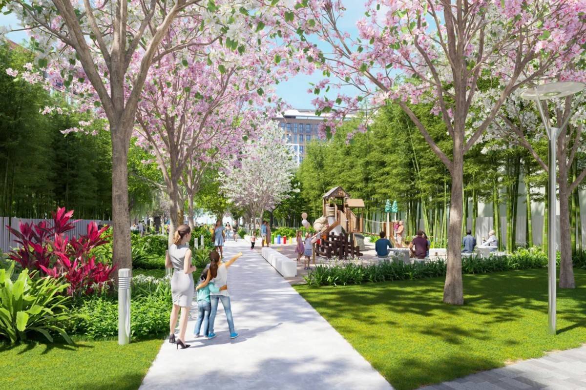 Phân khu Flora Avenue thừa hưởng hệ sinh thái tiện ích hoàn hảo. (Ảnh: Sun Property)