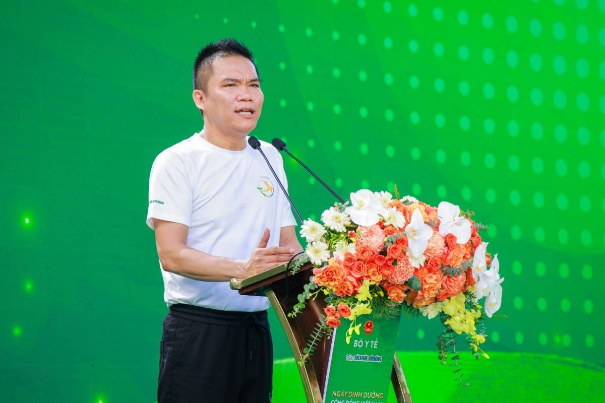   Ảnh: Ông Nguyễn Thành Đạt – Giám Đốc Truyền Thông Herbalife Việt Nam phát biểu tại sự kiện