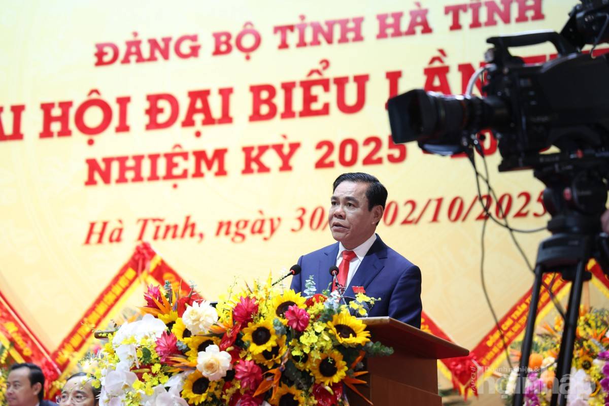 Chính thức khai mạc Đại hội đại biểu Đảng bộ tỉnh Hà Tĩnh lần thứ XX