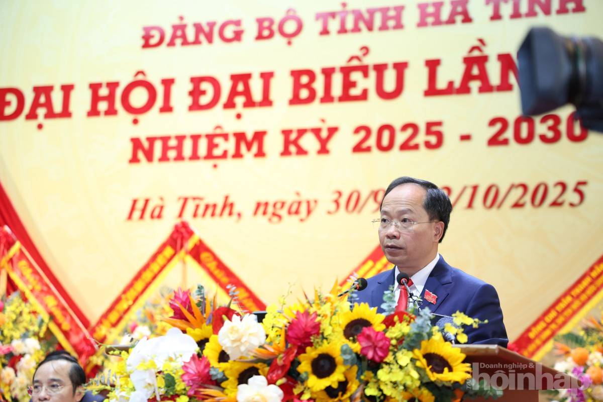 Chính thức khai mạc Đại hội đại biểu Đảng bộ tỉnh Hà Tĩnh lần thứ XX