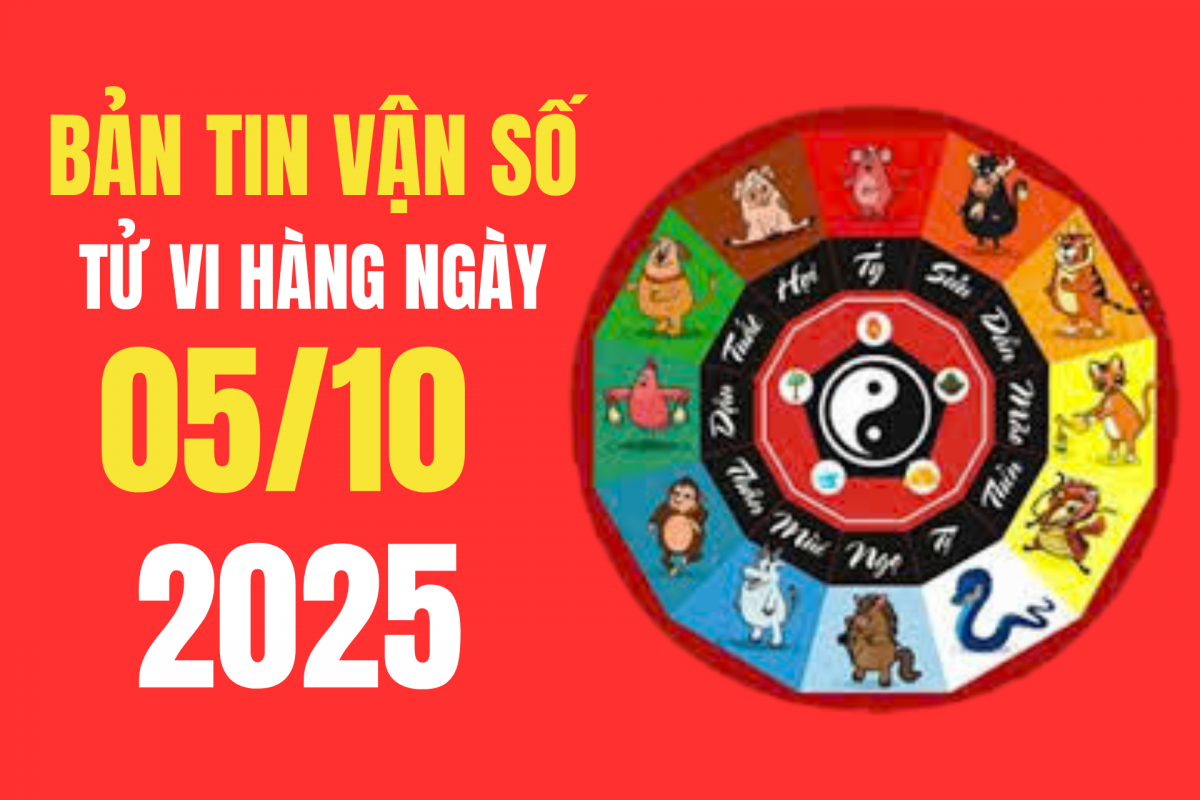 Tử vi - Vận số ngày 5/10/2025: Giờ Hoàng đạo và hướng xuất hành giúp vận trình hanh thông