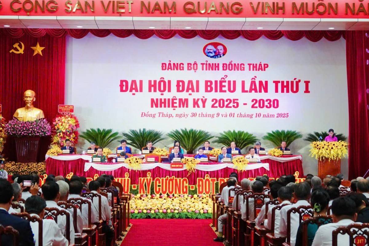 Khai mạc trọng thể Đại hội đại biểu Đảng bộ tỉnh Đồng Tháp: Khát vọng bứt phá, đưa kinh tế tăng trưởng gấp đôi
