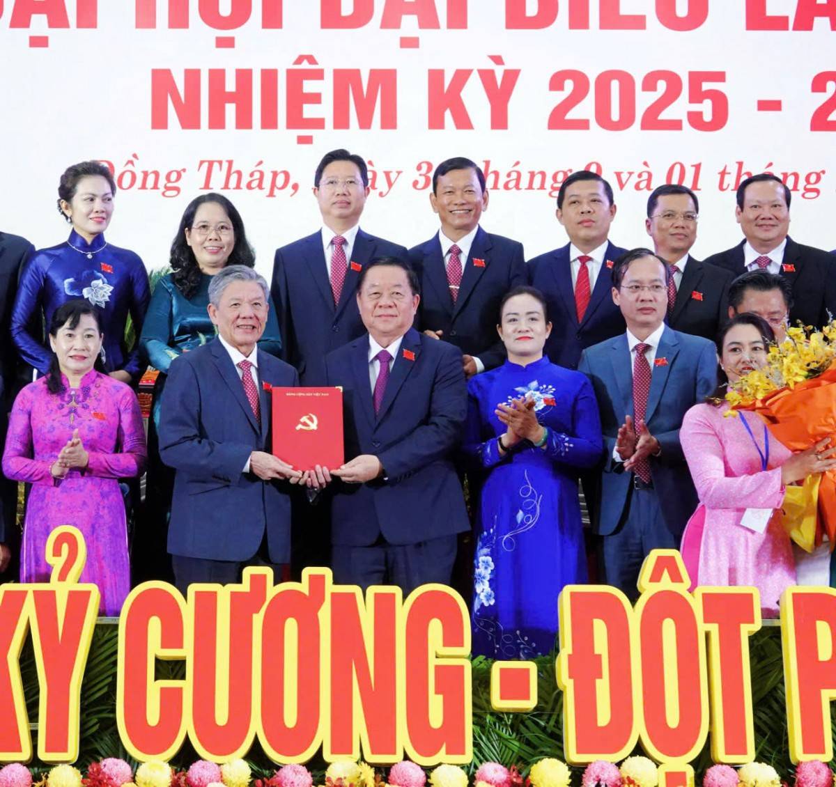 Đồng chí Ngô Chí Cường giữ chức Bí thư Tỉnh uỷ tỉnh Đồng Tháp nhiệm kỳ 2025- 2030