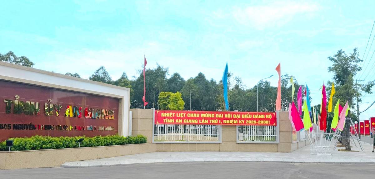 An Giang: 448 đại biểu và 160 khách mời sẽ dự Đại hội Đảng bộ tỉnh lần thứ I