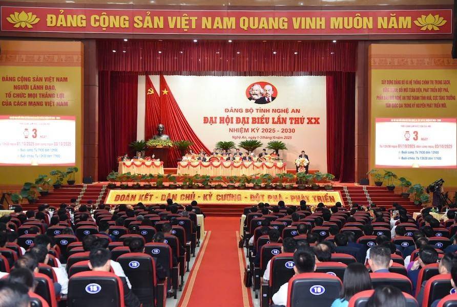 Đại hội đại biểu Đảng bộ tỉnh Nghệ An lần thứ XX, nhiệm kỳ 2025 - 2030 tiến hành họp phiên trù bị