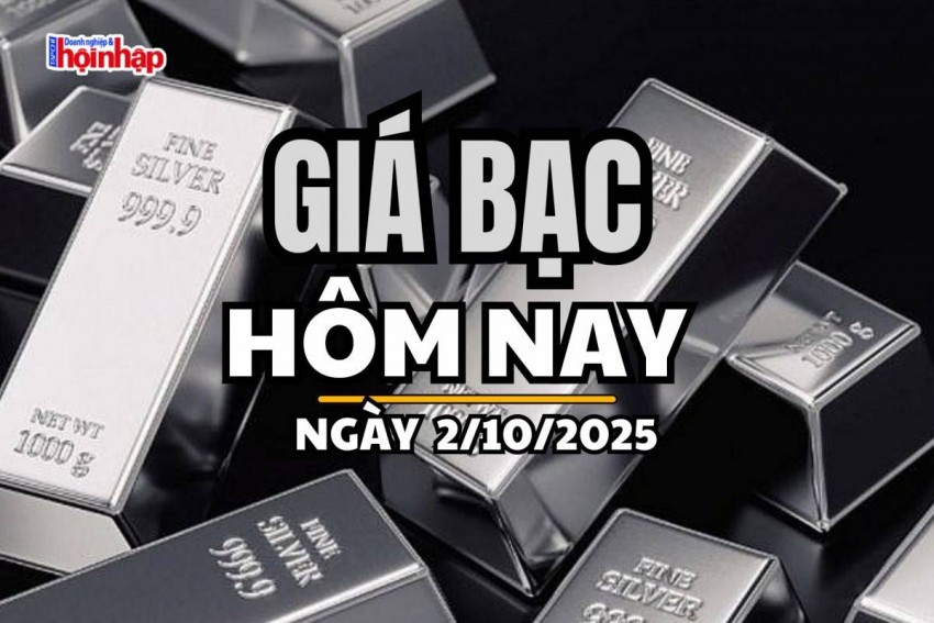 Giá bạc hôm nay 2/10/2025: Giá bạc trong nước và thế giới bật tăng mạnh