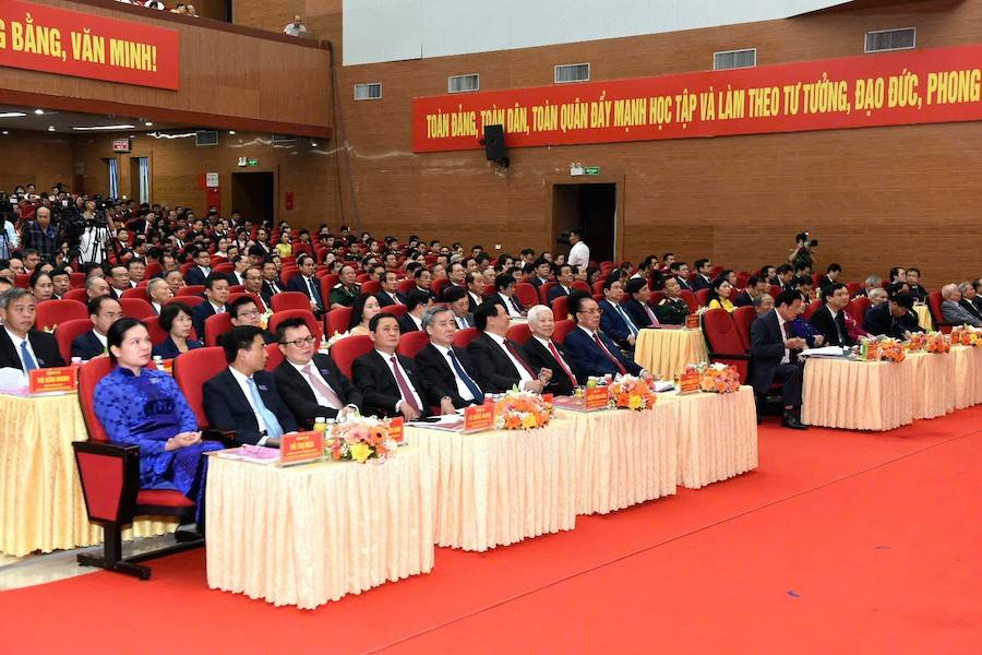 các đại biểu dựĐại hội đại biểu Đảng bộ tỉnh Nghệ An lần thứ XX, nhiệm kỳ 2025 - 2030