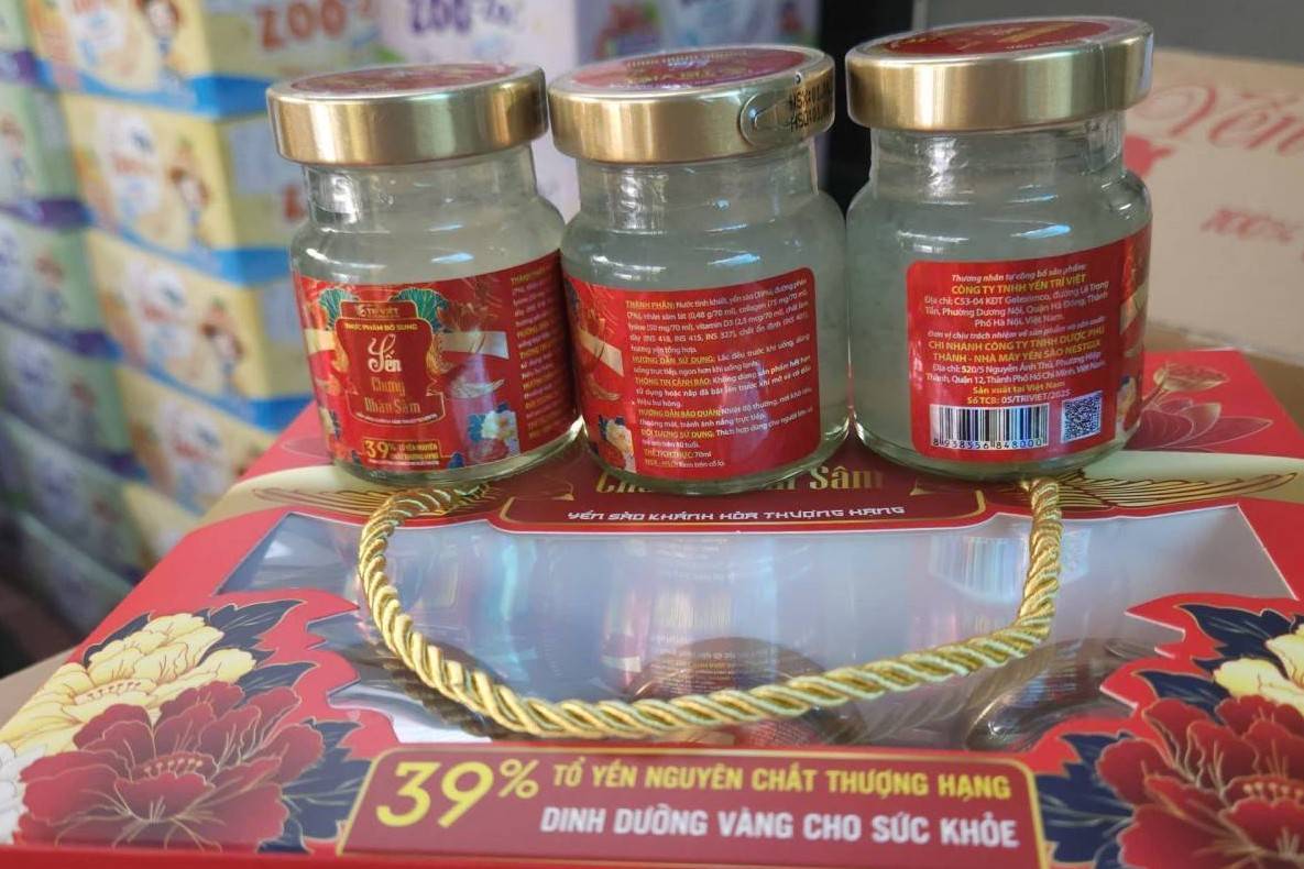 Hàng nghìn sản phẩm yến chưng không đạt chất lượng bị thu hồi, phạt gần 1 tỷ đồng