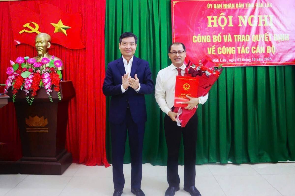 Đắk Lắk có tân Giám đốc Ban quản lý dự án đầu tư xây dựng công trình giao thông và nông nghiệp