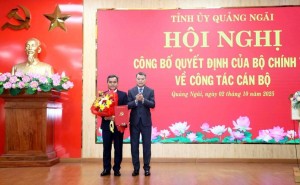 Ông Hồ Văn Niên giữ chức Bí thư Tỉnh ủy Quảng Ngãi nhiệm kỳ 2025 – 2030