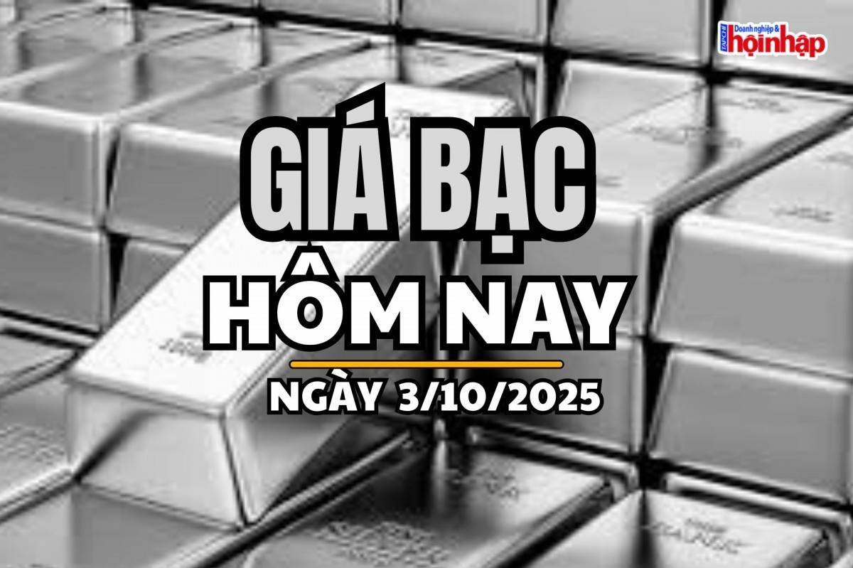 Giá bạc hôm nay 3/10/2025: Giá bạc trong nước diễn biến trái chiều