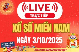 TRỰC TIẾP: Kết quả Xổ số miền Nam hôm nay 3/10/2025 - XSMN 3/10 - XSMN thứ Sáu cập nhật mới nhất