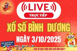 Trực tiếp: Kết Quả Xổ Số Bình Dương Hôm Nay 3/10/2025 – XSBD 3/10 thứ Sáu cập nhật mới nhất