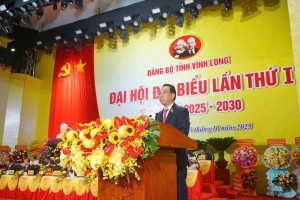 Khai mạc trọng thể Đại hội đại biểu Đảng bộ tỉnh Vĩnh Long: Khát vọng vươn mình trong kỷ nguyên số