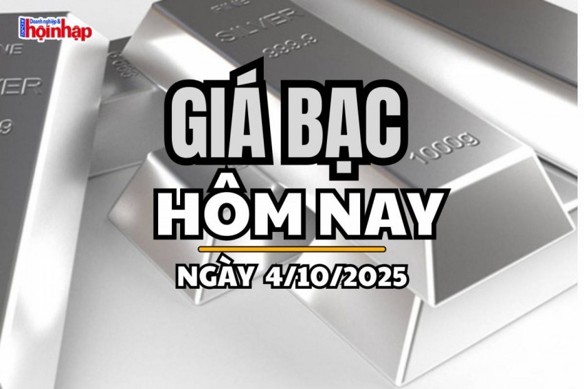Giá bạc hôm nay 4/10/2025: Giá bạc thế giới bật tăng mạnh, trong nước tiếp tục trái chiều