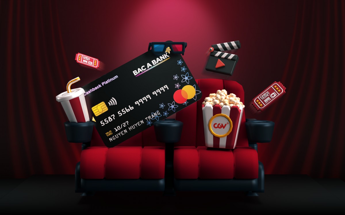 Mua vé xem phim CGV siêu rẻ cùng thẻ tín dụng BAC A BANK