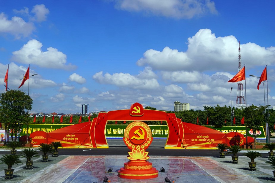 Quảng Trị rộn ràng khí thế chào mừng Đại hội Đảng bộ tỉnh lần thứ I