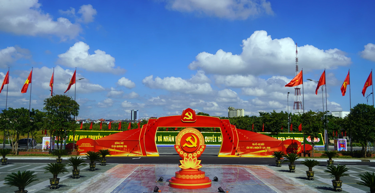 Quảng Trị rộn ràng khí thế chào mừng Đại hội Đảng bộ tỉnh lần thứ I