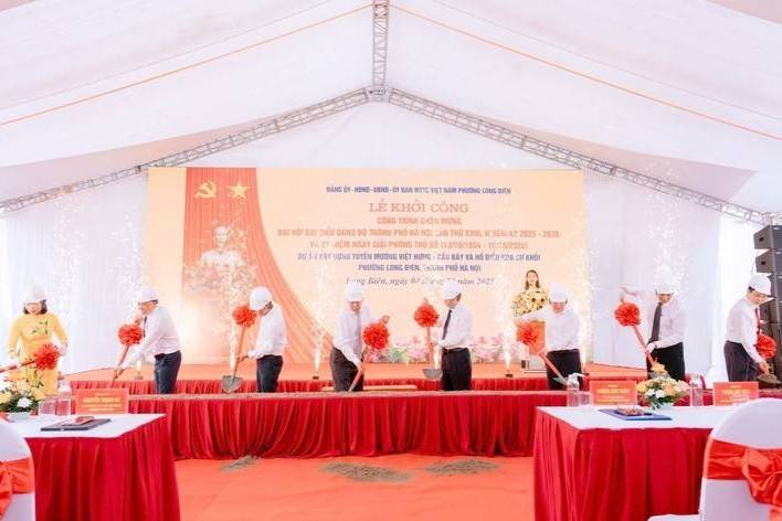 Hà Nội khởi công dự án gần 1.000 tỷ đồng cải thiện tiêu thoát nước khu vực Long Biên