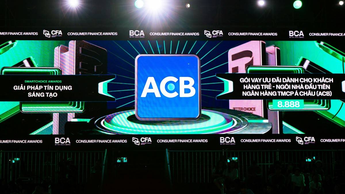 ACB được vinh danh Giải pháp tín dụng Sáng tạo tại Better Choice Awards 2025 với chương trình “Ngôi Nhà Đầu Tiên”.