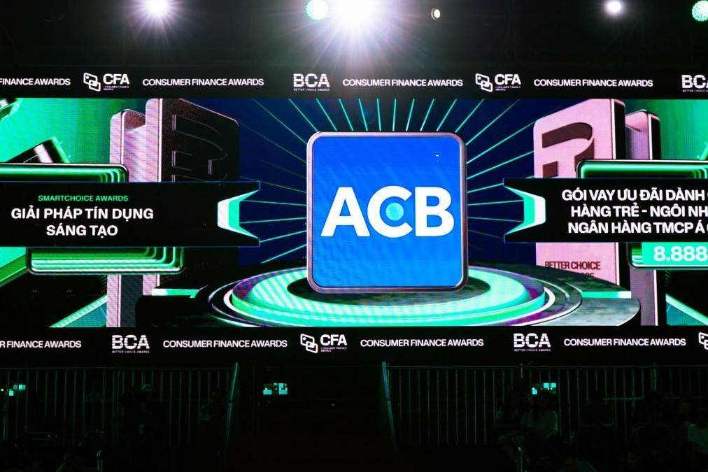 ACB nhận giải thưởng “Giải pháp tín dụng Sáng tạo” tại Better Choice Awards 2025
