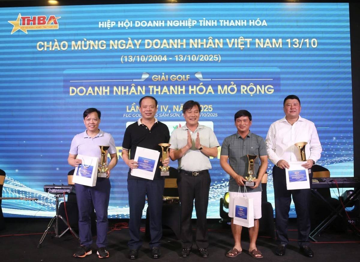 Giải Golf Doanh nhân Thanh Hóa mở rộng lần thứ 4: “Khỏe để kiến tạo - Đoàn kết để phát triển”