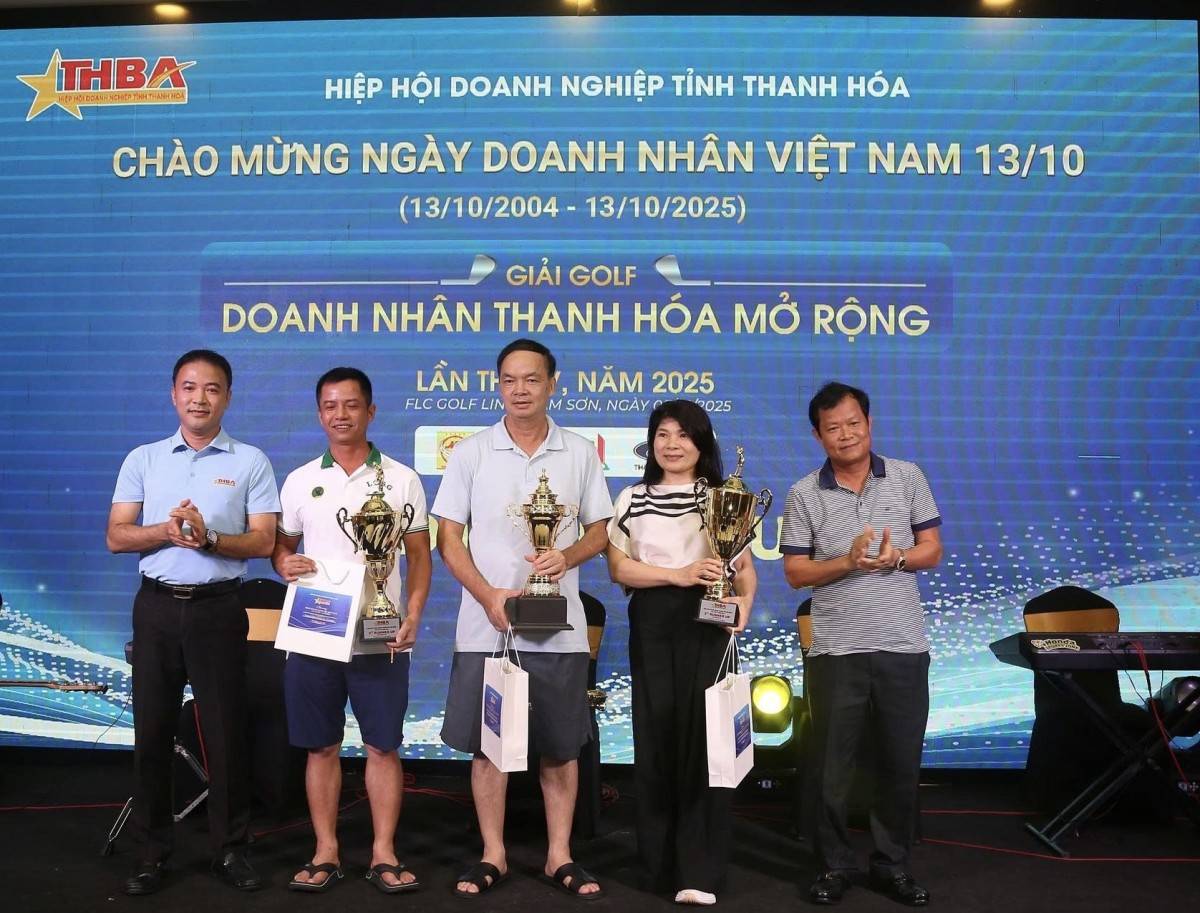 Giải Golf Doanh nhân Thanh Hóa mở rộng lần thứ 4: “Khỏe để kiến tạo - Đoàn kết để phát triển”