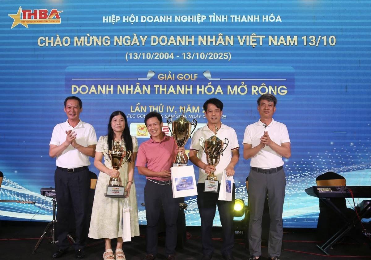 Giải Golf Doanh nhân Thanh Hóa mở rộng lần thứ 4: “Khỏe để kiến tạo - Đoàn kết để phát triển”