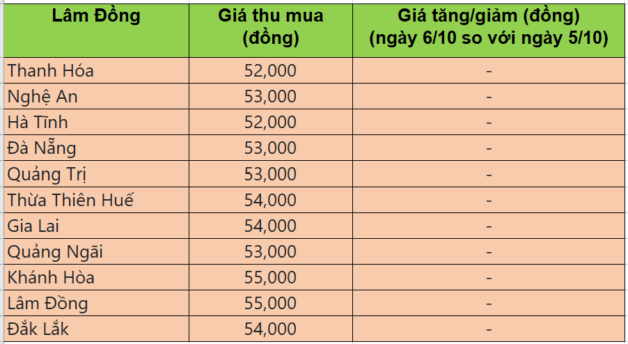 Bảng giá heo hơi tại miền Trung - Tây Nguyên hôm nay 6/10/2025