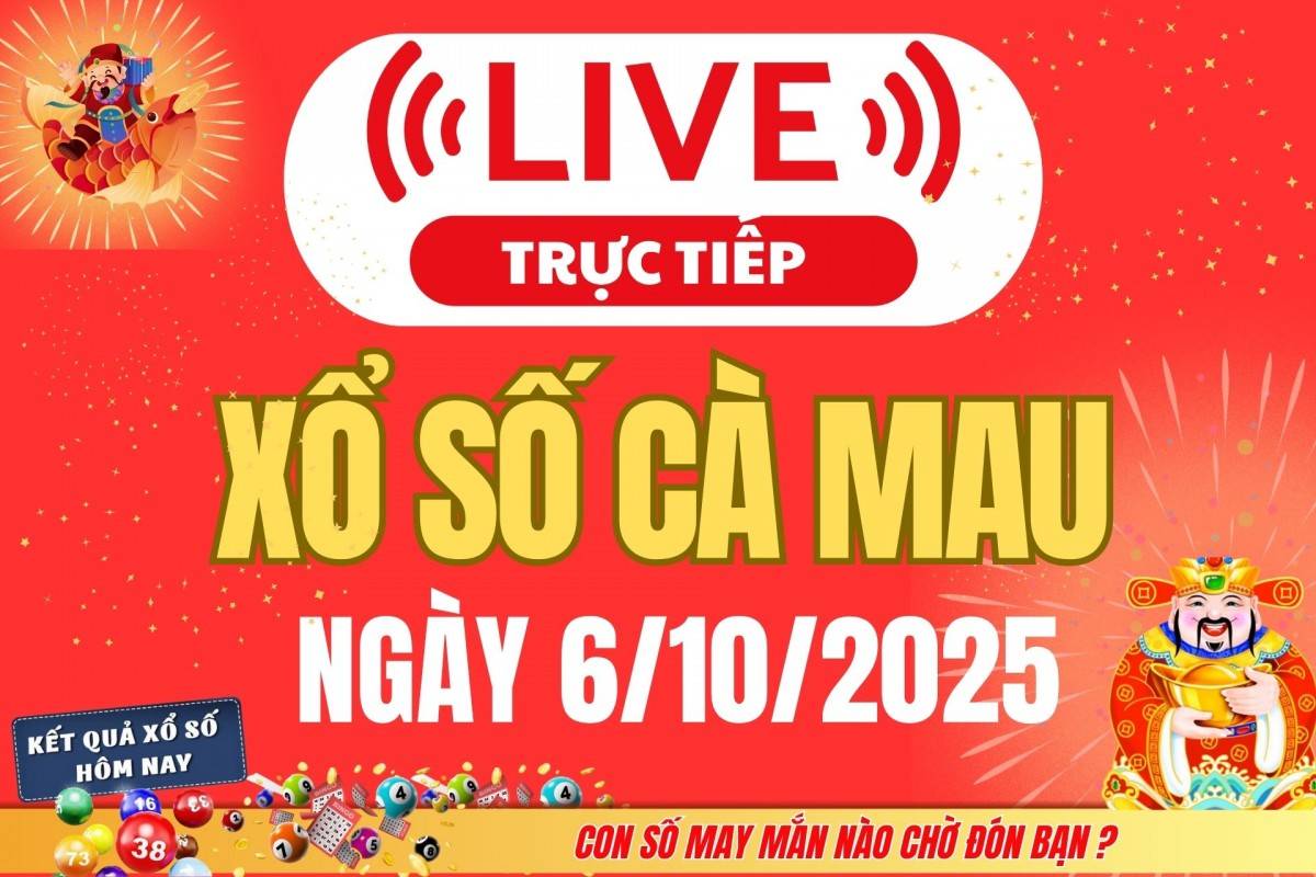 TRỰC TIẾP: Xổ số Cà Mau hôm nay ngày 29/9/2025 - XSCM 29/9 - Kết quả xổ số Cà Mau hôm nay