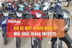 Giá xe máy Honda Wave R mới nhất tháng 10/2025: Giá niêm yết giữ ổn định, đại lý đội thêm 1,5–3,5 triệu đồng