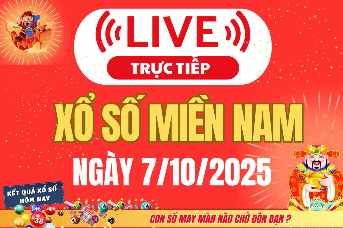 TRỰC TIẾP: Kết quả Xổ số miền Nam hôm nay 6/10/2025 - XSMN 6/10 - XSMN thứ Hai cập nhật mới nhất