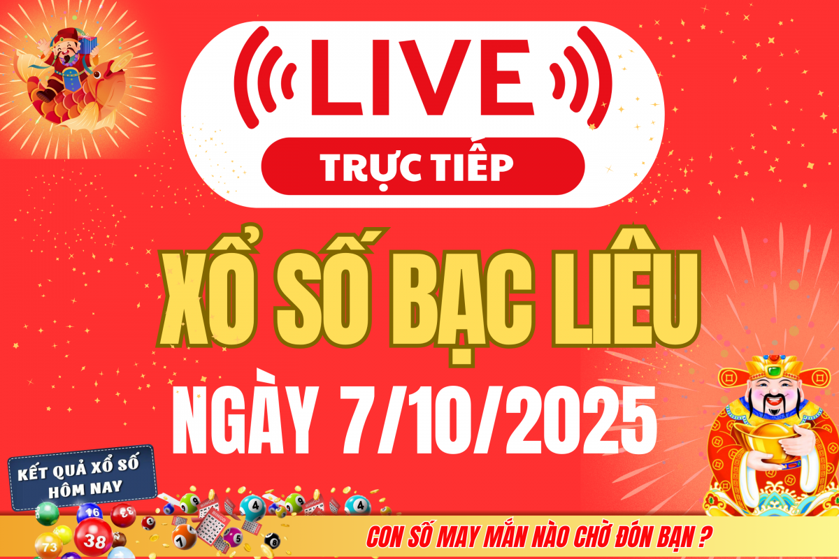 TRỰC TIẾP: Xổ số Bạc Liêu hôm nay ngày 30/9/2025 - XSBL 30/9 - Kết quả xổ số Bạc Liêu hôm nay