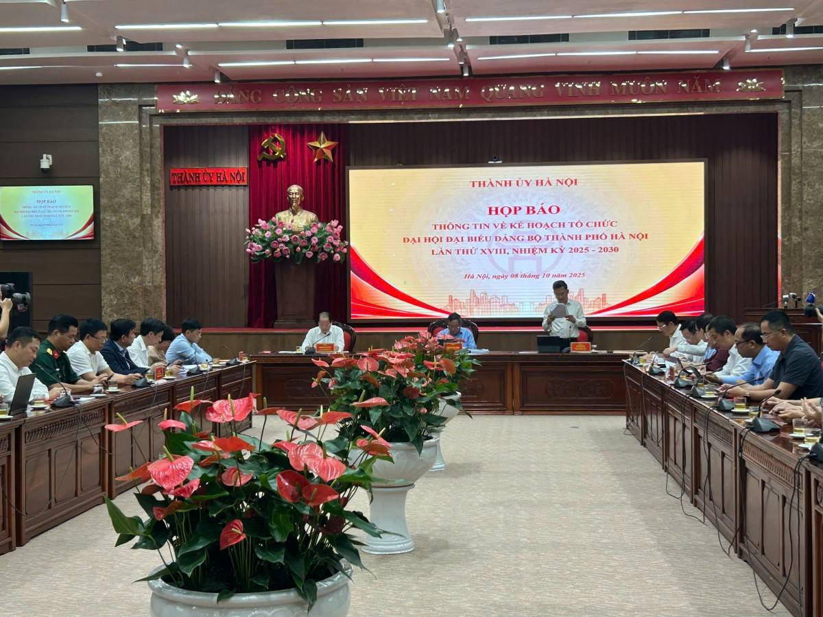 Hà Nội sẵn sàng tổ chức Đại hội đại biểu Đảng bộ Thành phố lần thứ XVIII, nhiệm kỳ 2025 – 2030