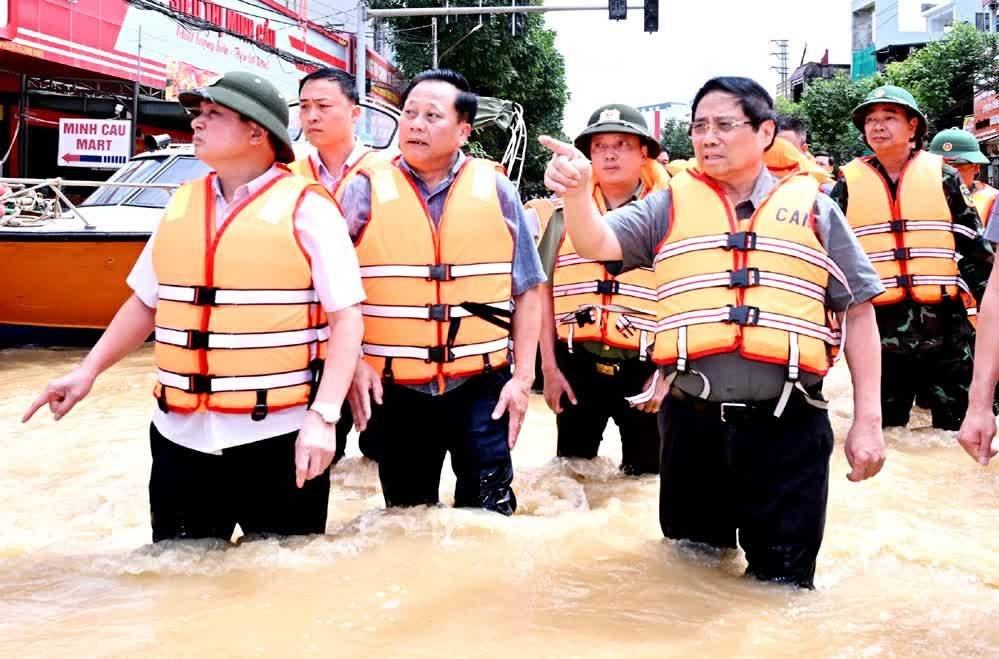 Thủ tướng Phạm Minh Chính  tới Thái Nguyên chỉ đạo khắc phục hậu quả mưa lũ