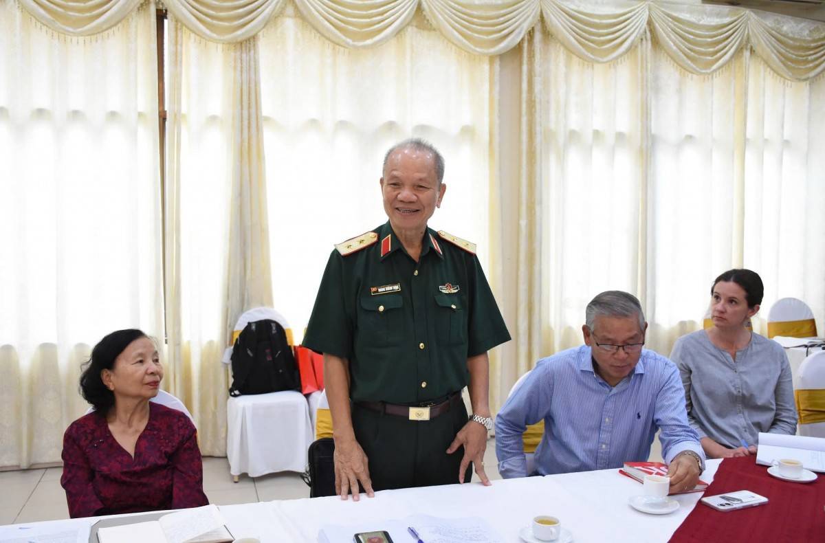  Trung tướng Hoàng Khánh Hưng, Chủ tịch Hội, chủ trì buổi làm việc