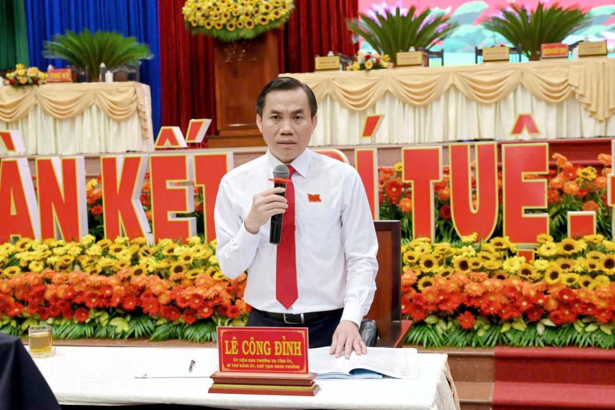 ông Lê Công Đỉnh – Ủy viên Ban Thường vụ, Bí thư Đảng ủy phường Long An, Tỉnh. Tây Ninh
